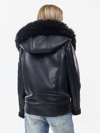 Куртка для девочек (эко-кожа)