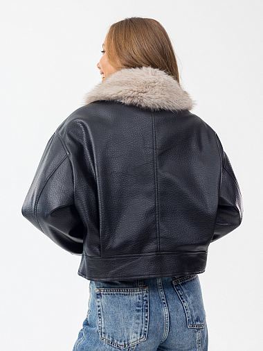 Куртка женская (эко-кожа) демисезон