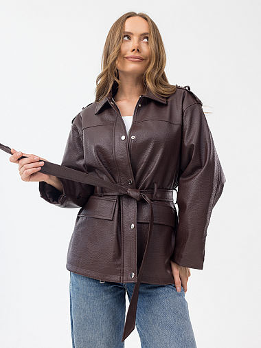 Куртка женская (эко-кожа) демисезон