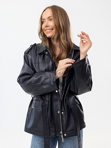 Куртка женская (эко-кожа) демисезон