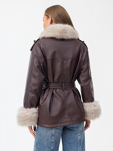 Куртка женская (эко-кожа) демисезон