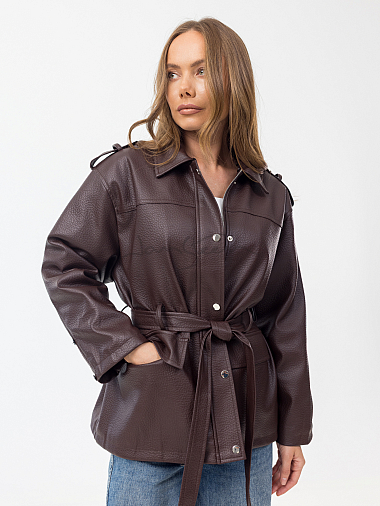 Куртка женская (эко-кожа) демисезон