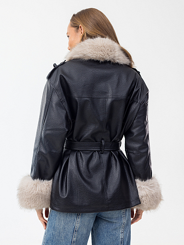 Куртка женская (эко-кожа) демисезон