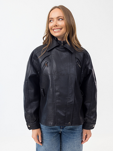 Куртка женская (эко-кожа) демисезон